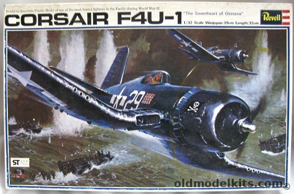 Revell 1/32 F4U-1 or F4U-1D Corsair - Japan Issue - With Rockets and Drop Tank - (F4U1), H278J-1500 plastic model kit